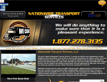 Tablet Screenshot of nationwidetransportservices.com
